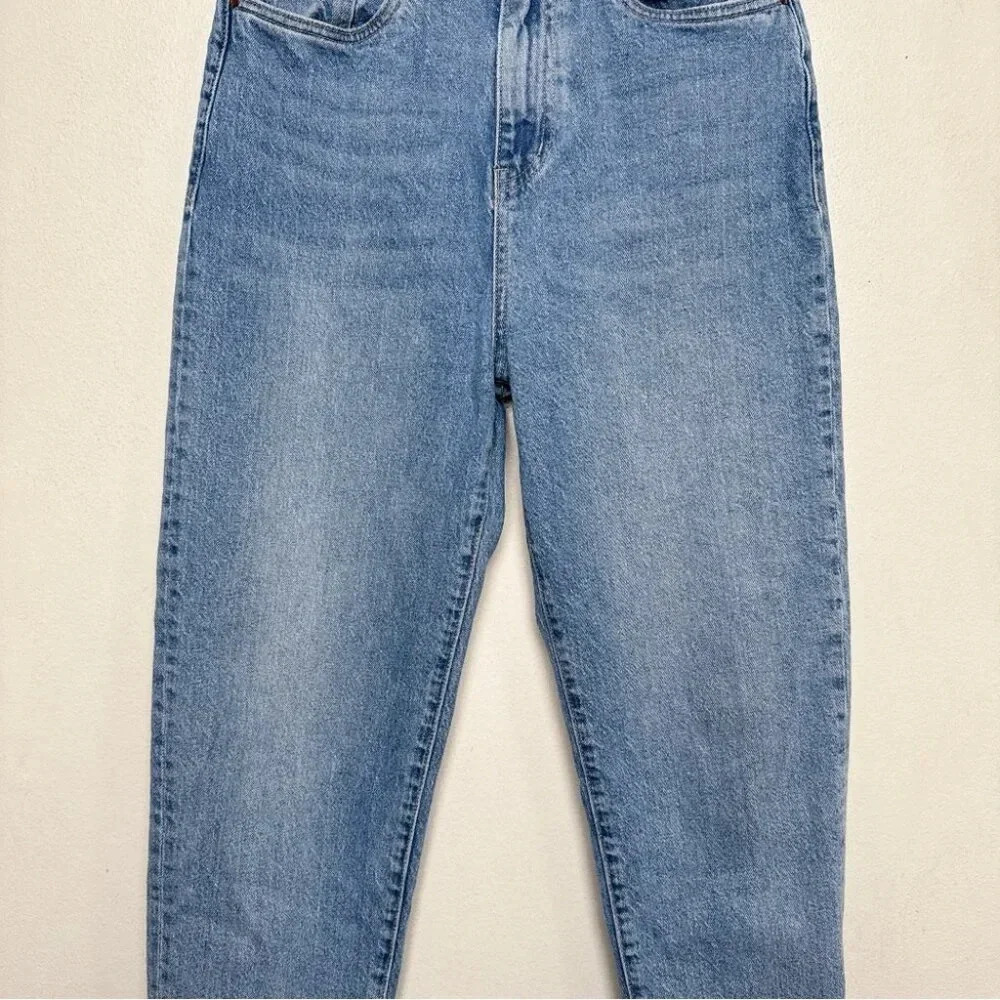 Ever  New Womens 6 Denim Effy Barrell Relaxed Leg Jeans Medium Wash - Picture 6 of 14